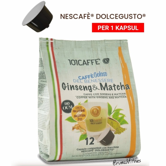 

ISTIMEWA NESCAFE DOLCE GUSTO GINSENG MATCHA PER KAPSUL