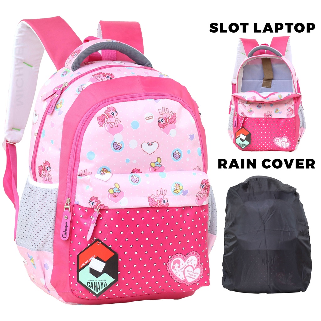 Ransel Gendong Perempuan SMP SMA Backpack Cewek Multifungsi Keren Tas Sekolah Fashionable Wanita