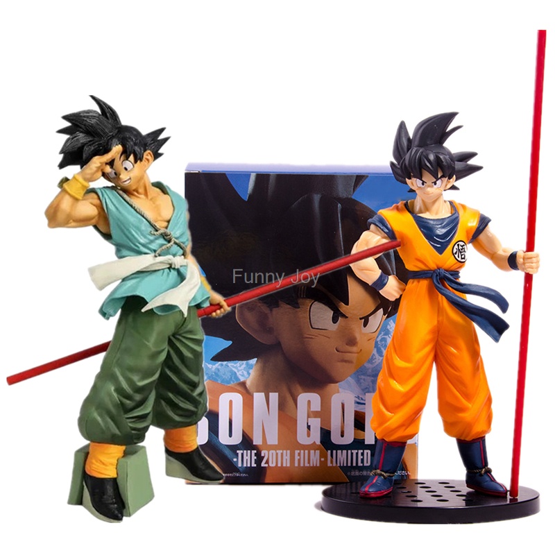 Mainan action figure Dragon Ball Super Son Goku Take The stick Goku 20th Anniversary