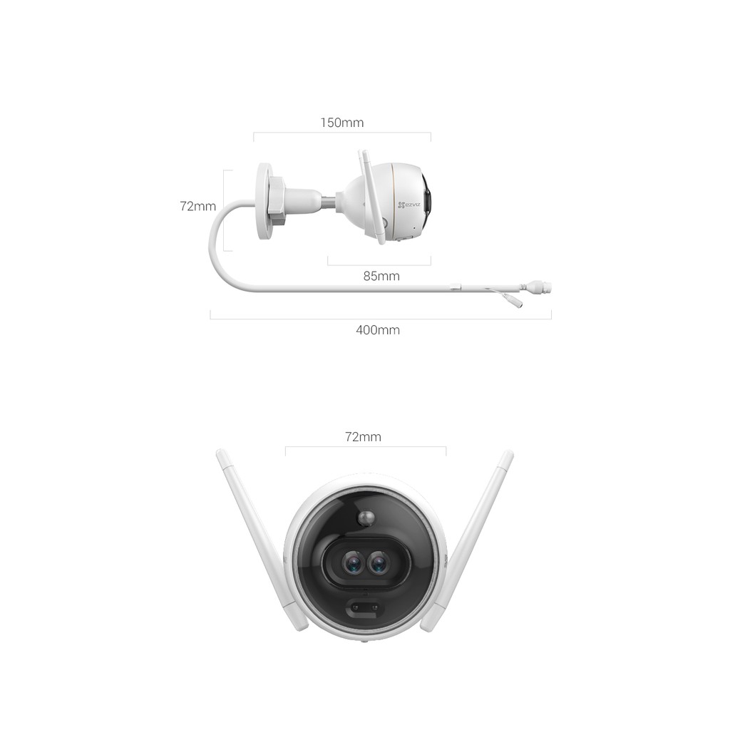 WIFI CAMERA OUTDOOR EZVIZ C3X 2MP