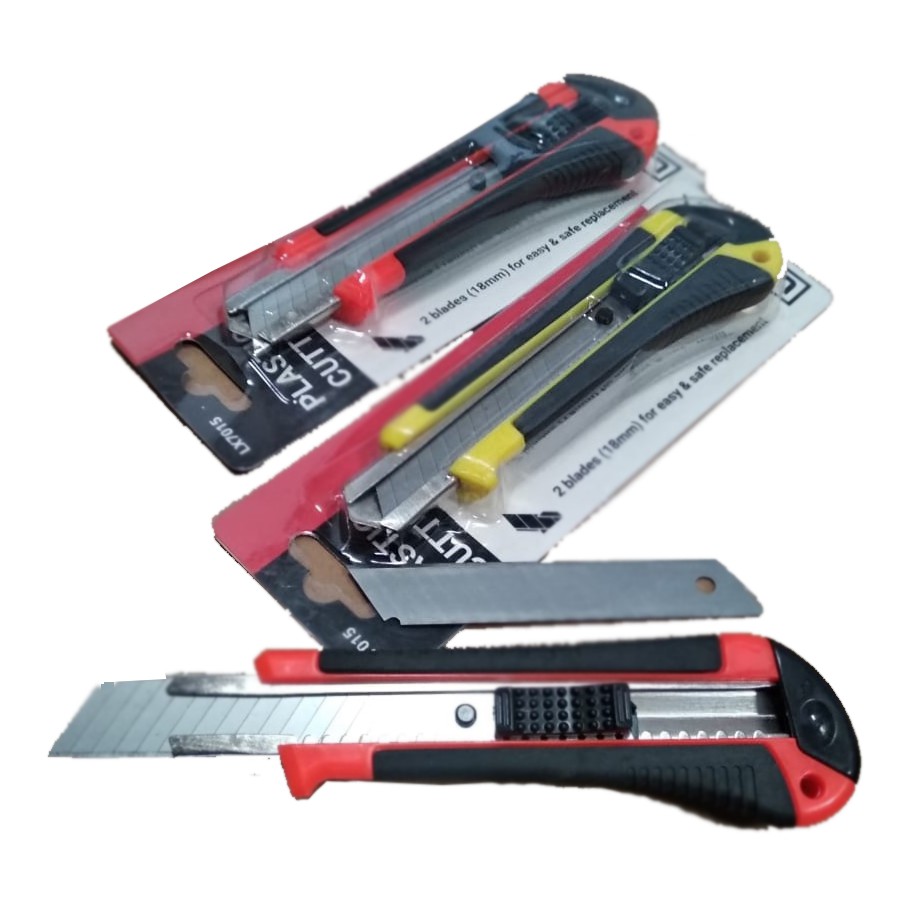

Pisau Cutter Plastik 2 blades (18mm)