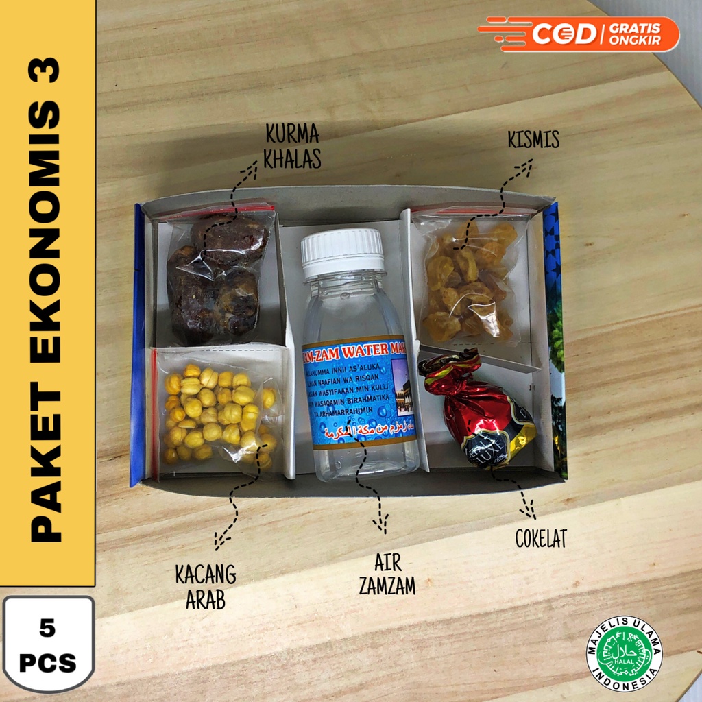 

Paket Ekonomis 3 Oleh Oleh Haji Umroh [ FUDUL ] / Paket Oleh2 Haji Umroh / Oleh Oleh Haji Umroh