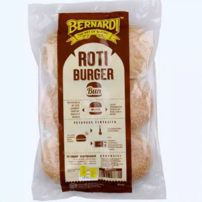 

Roti Burger Bernardi Wijen isi 6