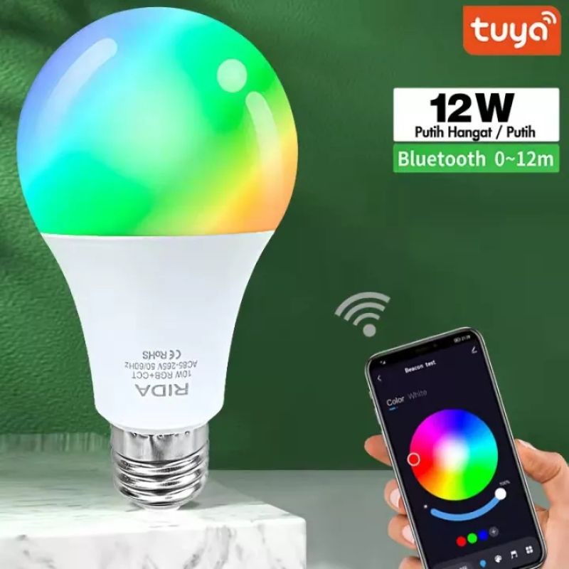 Smart LED Bulb Bluetooth 10W--12w RGBCCT warna Bulb - lampu tidur terbaik lampu led rumah