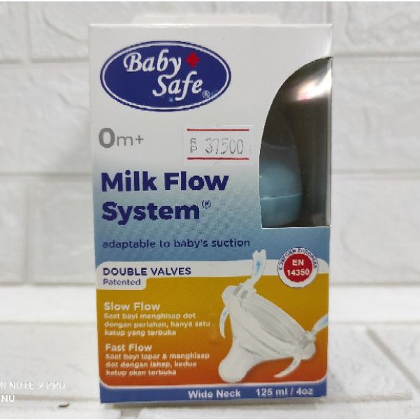 Baby Safe Botol Susu Bayi Wide Neck Milk Flow System WN01 WN02 WNS01/02 WN04 WN05