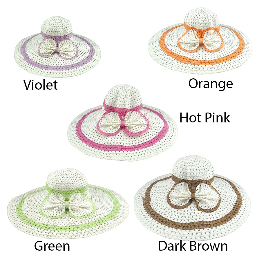 Topi Pantai Lebar Pita 1201 - 021