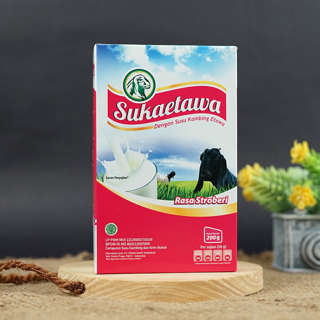 

Susu kambing Sukaetawa 200gr Alfa Herbal (stroberi)