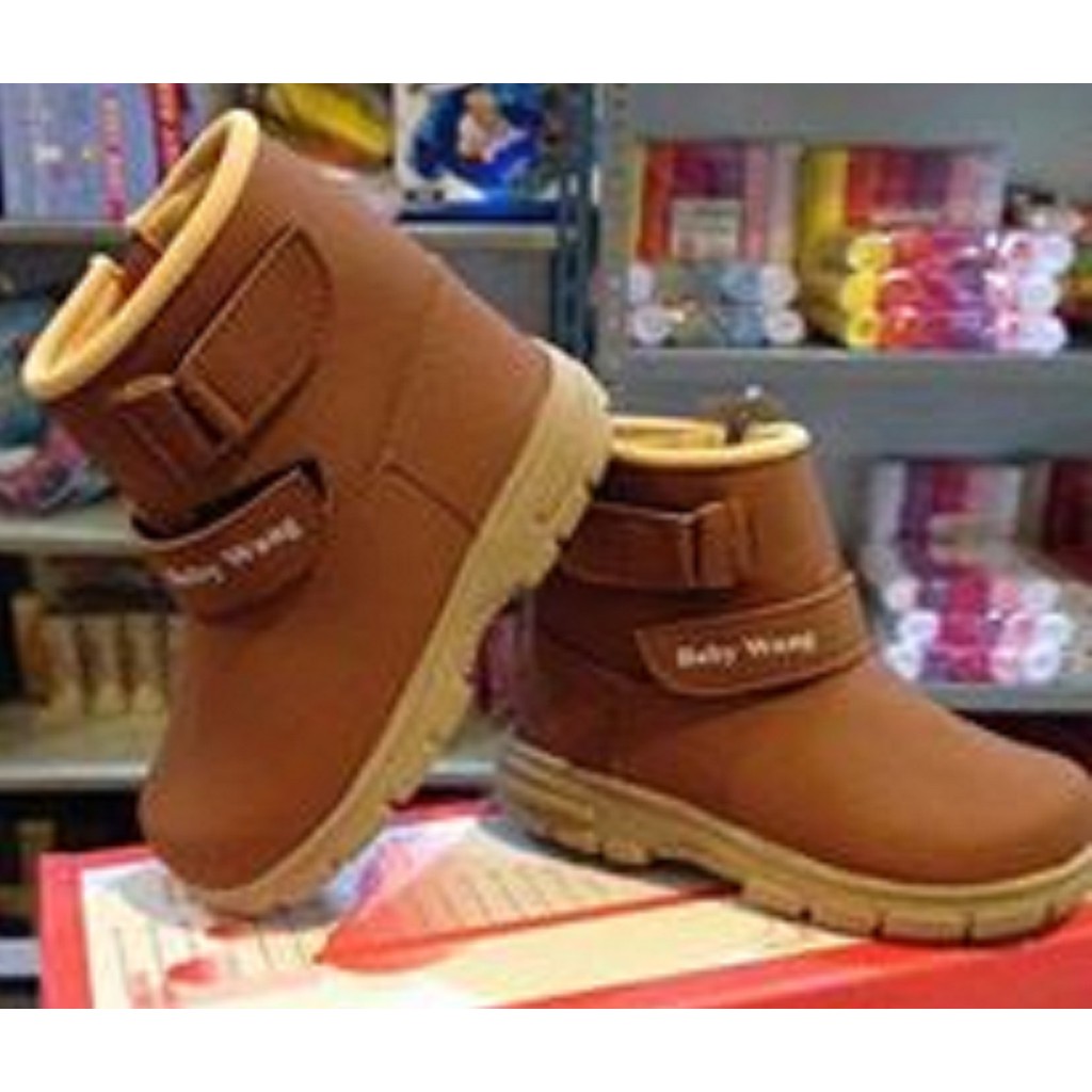 Sepatu Anak - Sepatu Baby Wang Cowboy Brown Size Besar