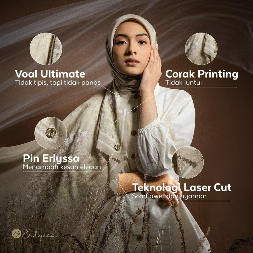 Erlyssa Luxury Scarf Holy Journey Hijab Premium B Erl