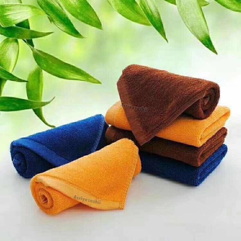 Handuk Sapu Tangan Asriyasashii 30x30 Cotton 100% Tebal Super Lembut Terlaris Termurah