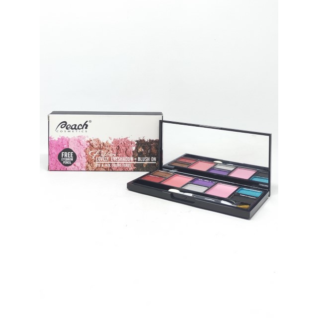 Peach Fashion Lovely Eyeshadow+Blush On