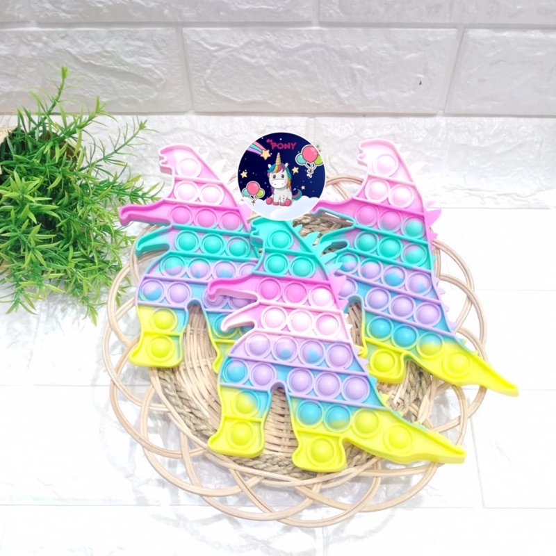 POP IT FIDGET/mainan viral tiktok/mainan pop it/mainan sensorik-Godzilla Pastel