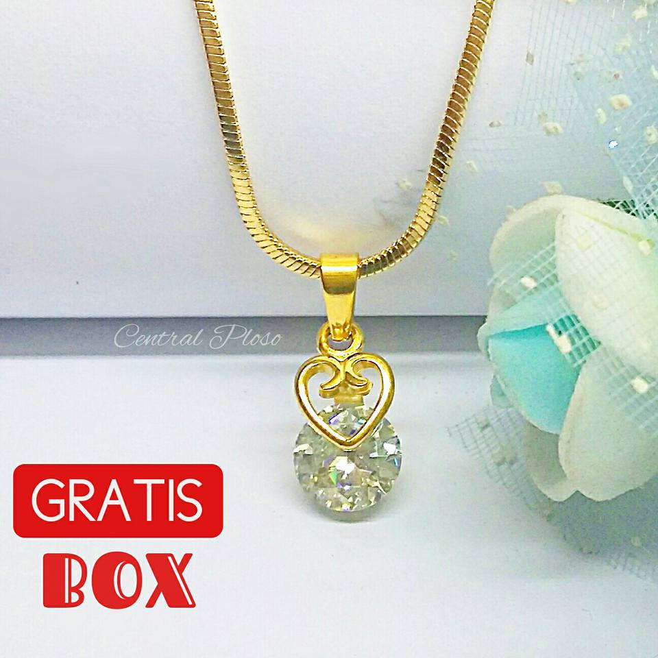 Kalung Emas Bahan Titanium LOVE-P02