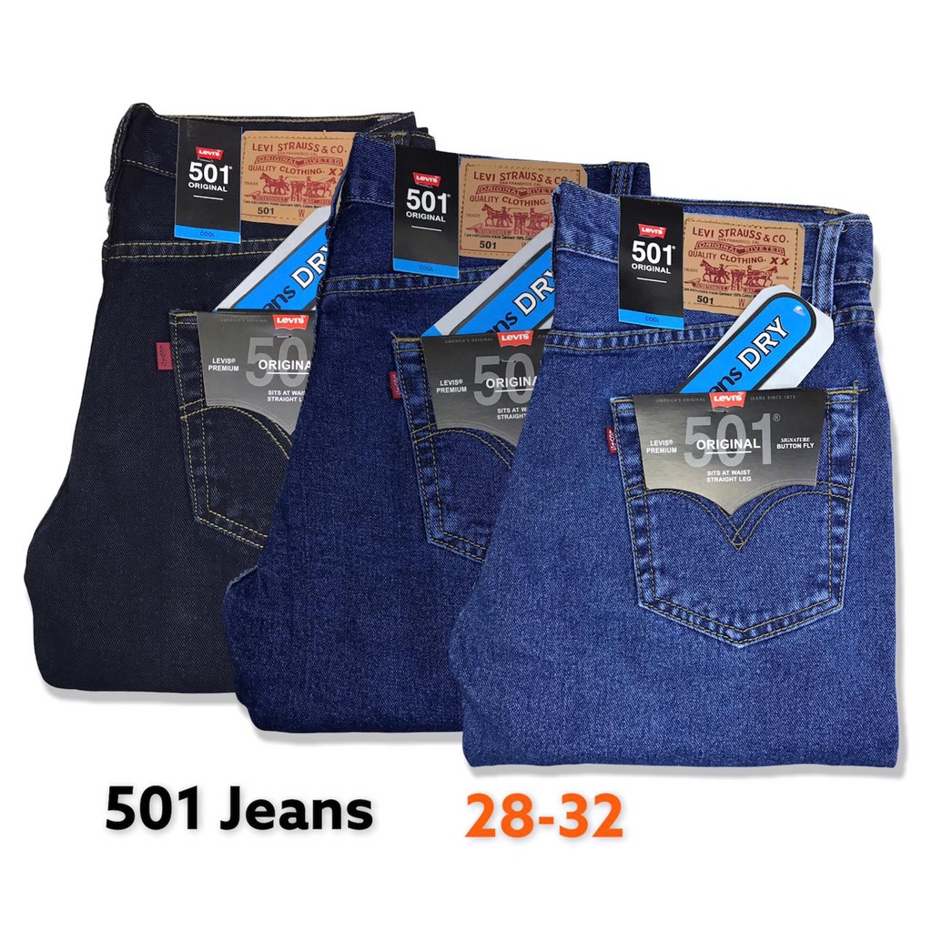 Celana jeans pria LEVIS 501 Standar/ Celana panjang pria polos