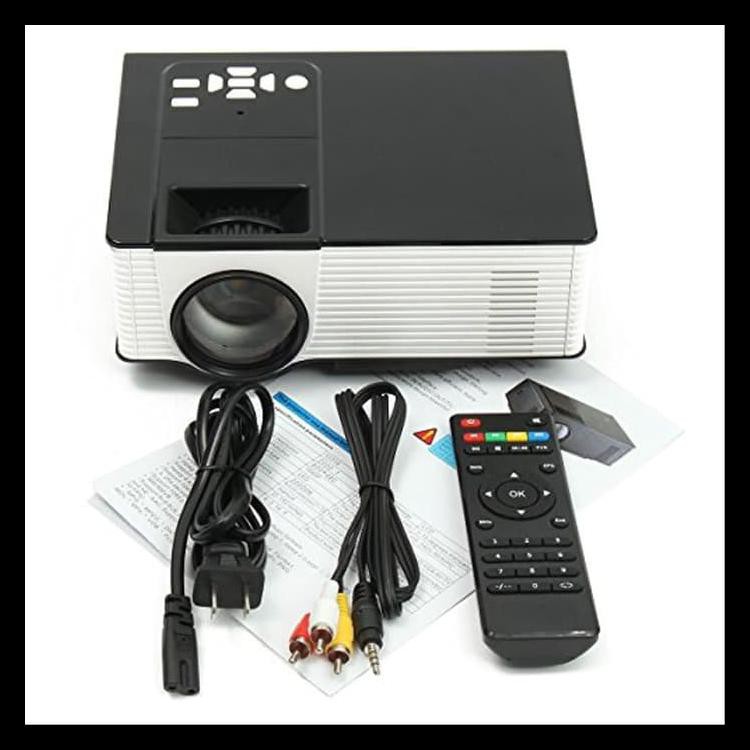 BAYAR DI TEMPAT HIPLAY VS314 MINI PROYEKTOR PROJECTOR 1500 LUMENS + TV TUNER - PUTIH KODE 1145
