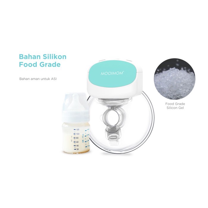 Mooimom Handsfree Electric Breastpump/pompa asi elektrik A02823