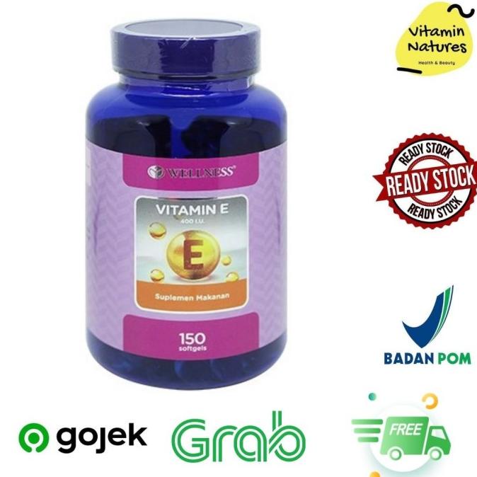 Wellness Vitamin E 400 IU [ 150 Softgel ] 400iu Lc