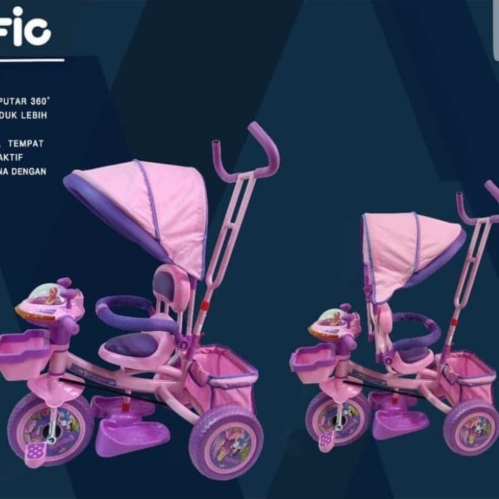 Baby Stroller Babystroller Pacific LMX - 010 Tricycle Sepeda Roda Tiga Dorongan Anak Bayi Travelling