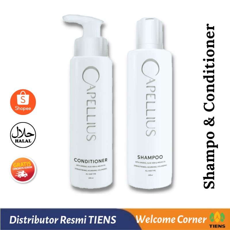 Jual Tiens Shampo dan Conditioner Anti Ketombe Capellius Tiens Herbal