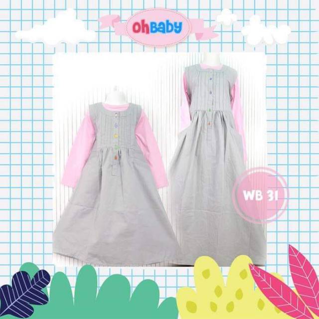 GAMIS COUPLE IBU ANAK || GAMIS ANAK TERLARIS OH BABY
