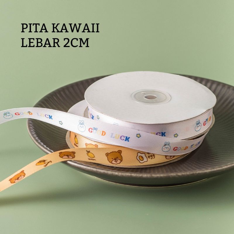 

DYPITA RIBBON SATIN KAWAII ESTETIK LUCU ECER /ROLL