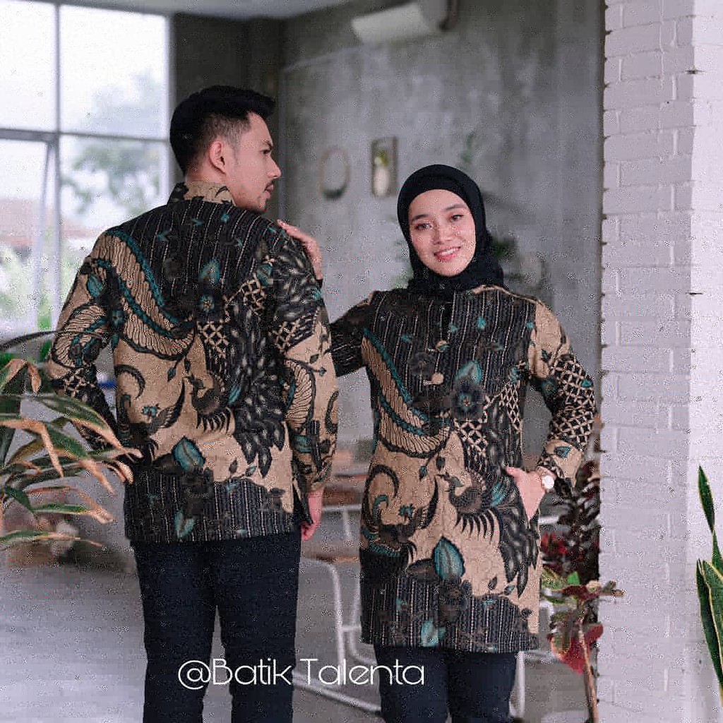 BATIK COUPLE PRIA DAN WANITA MODERN BATIK CASSUAL  ATASAN BATIK LACE MEWAH