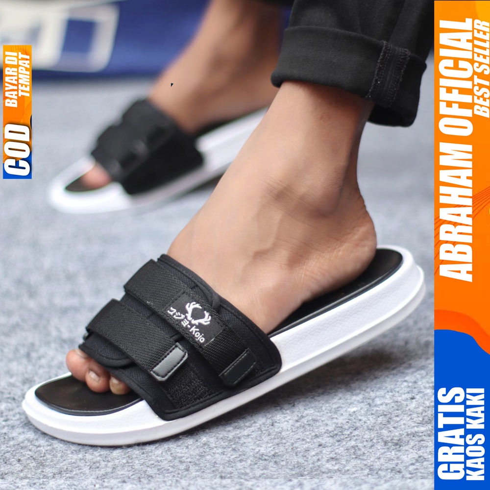 ABRAHAM SZRAN Sandal Pria Distro Kekinian Terbaru