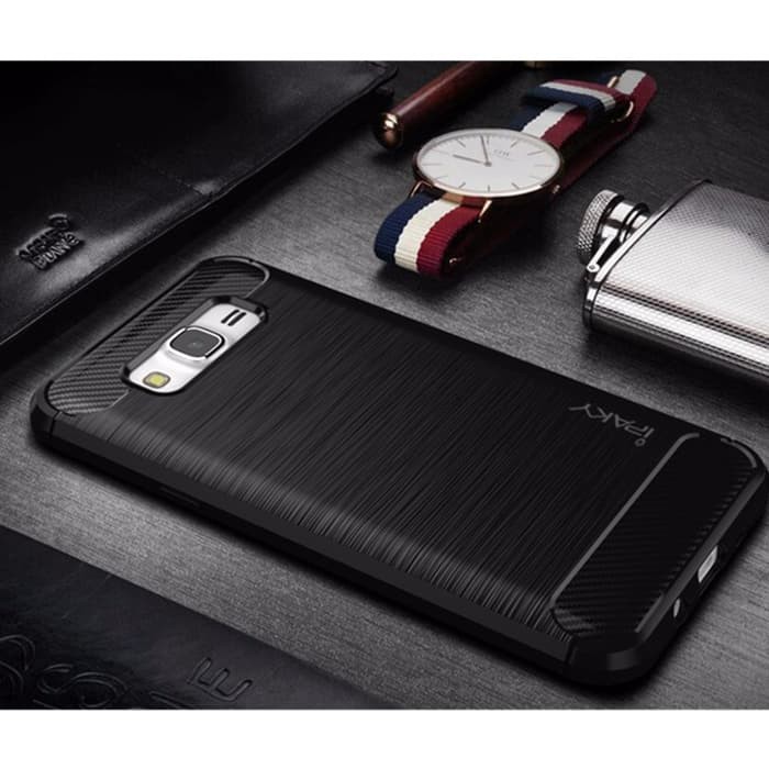 Case Samsung J7 2016 / Ipaky Carbon Fiber Soft Series/Slim armor J710