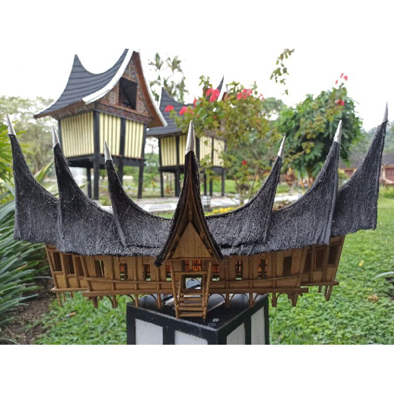 Miniatur Rumah Adat Minangkabau Shopee Indonesia