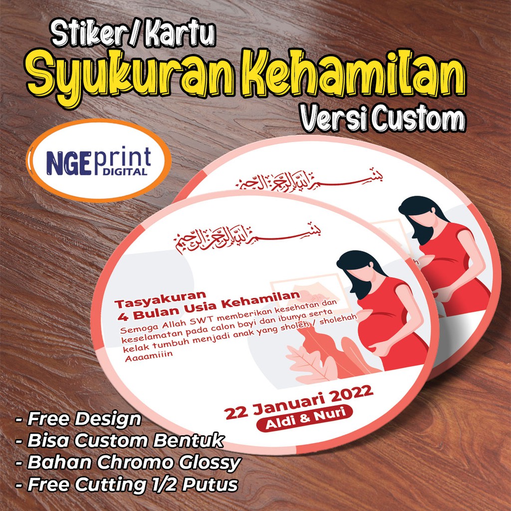 

[CUSTOM BENTUK] STIKER KEHAMILAN