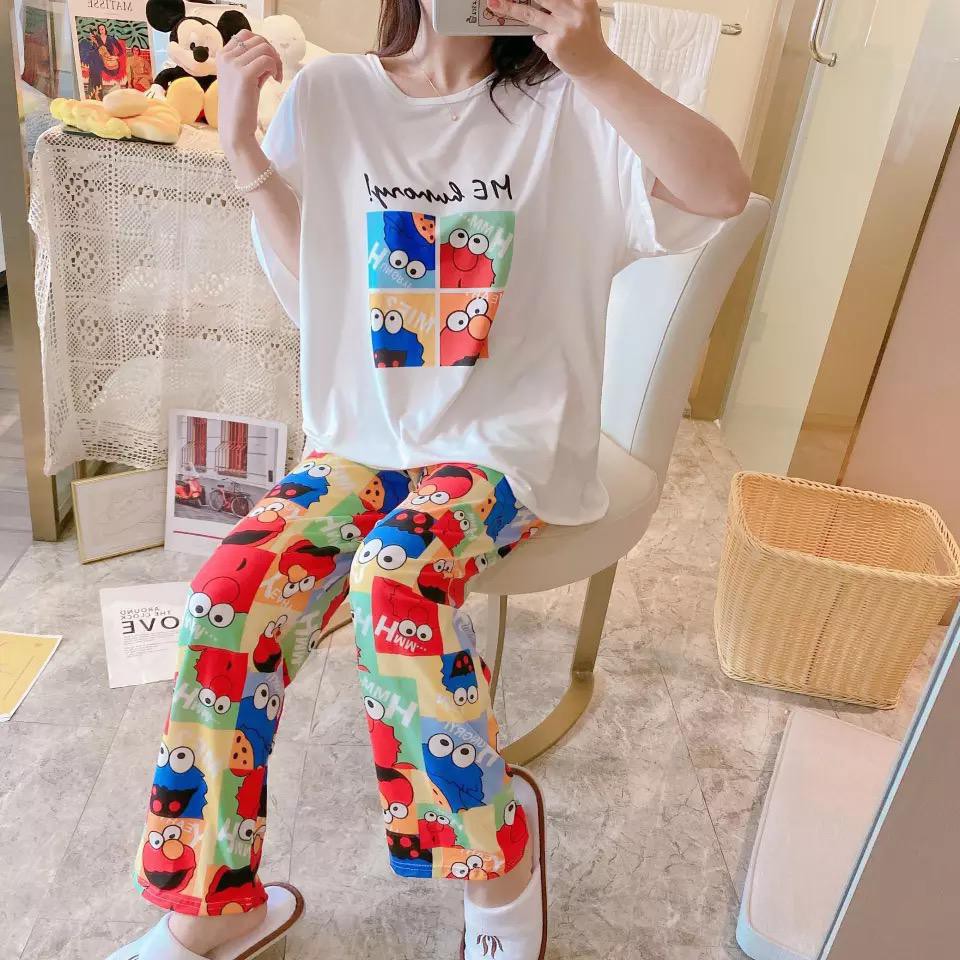 Baju Tidur Piyama Set/Piyama Wanita Import/Baju Piyama Celana Panjang/Woman Sleep Wear-3