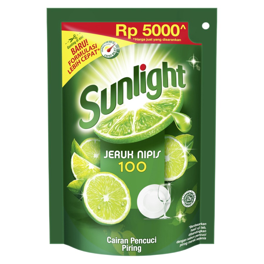 SUN21 - Sunlight Jeruk Nipis Sabun Cuci Piring Reffil Pouch