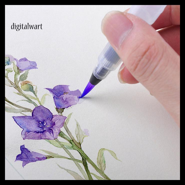 

Skuy Gaskuen Dg _ 1 / 3Pcs Pen Kuas Cat Air Refillable Untuk Melukis / Menggambar