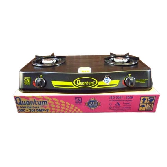 Kompor Gas Quantum QGC-201DMP-B / 201DMPB 2 Tungku Api Biru