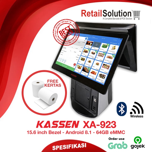 Mesin Kasir Android Touchscreen - Kassen XA923 / XA-923 4/64 GB