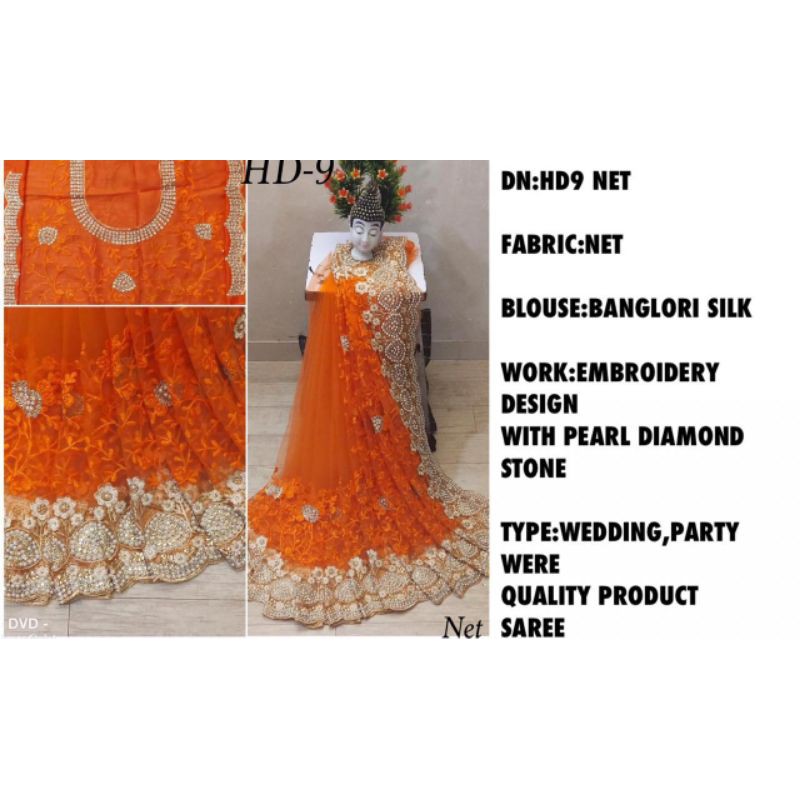 Saree india merah sari india mutiara