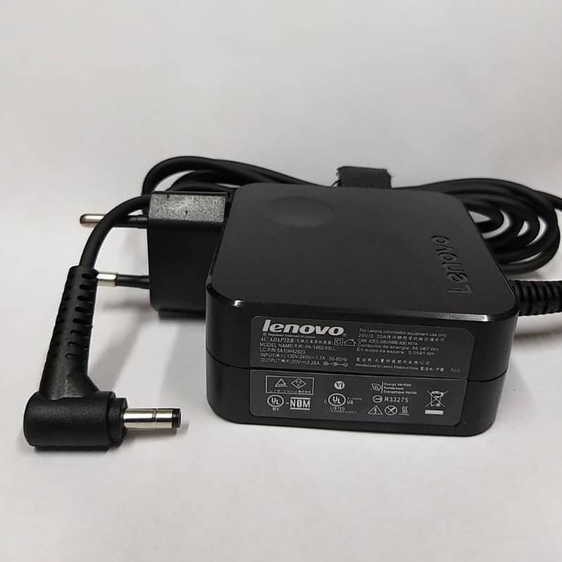 Adaptor charger LENOVO IDEAPAD 100 100-14 20v-2.25A KOTAK 4.0*1.7  PA-1450-55LL