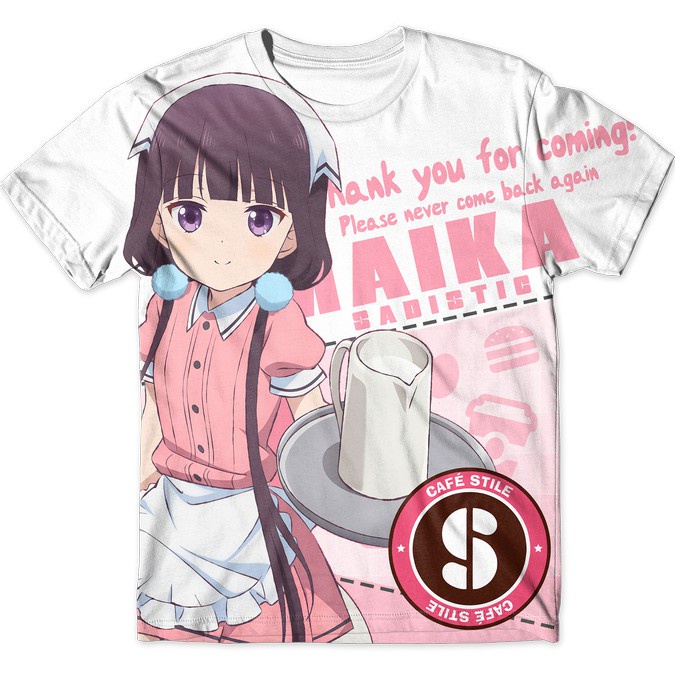 Maika Sakuranomiya Full Graphic T-shirt (Anime : Blend S) Kaos Anime