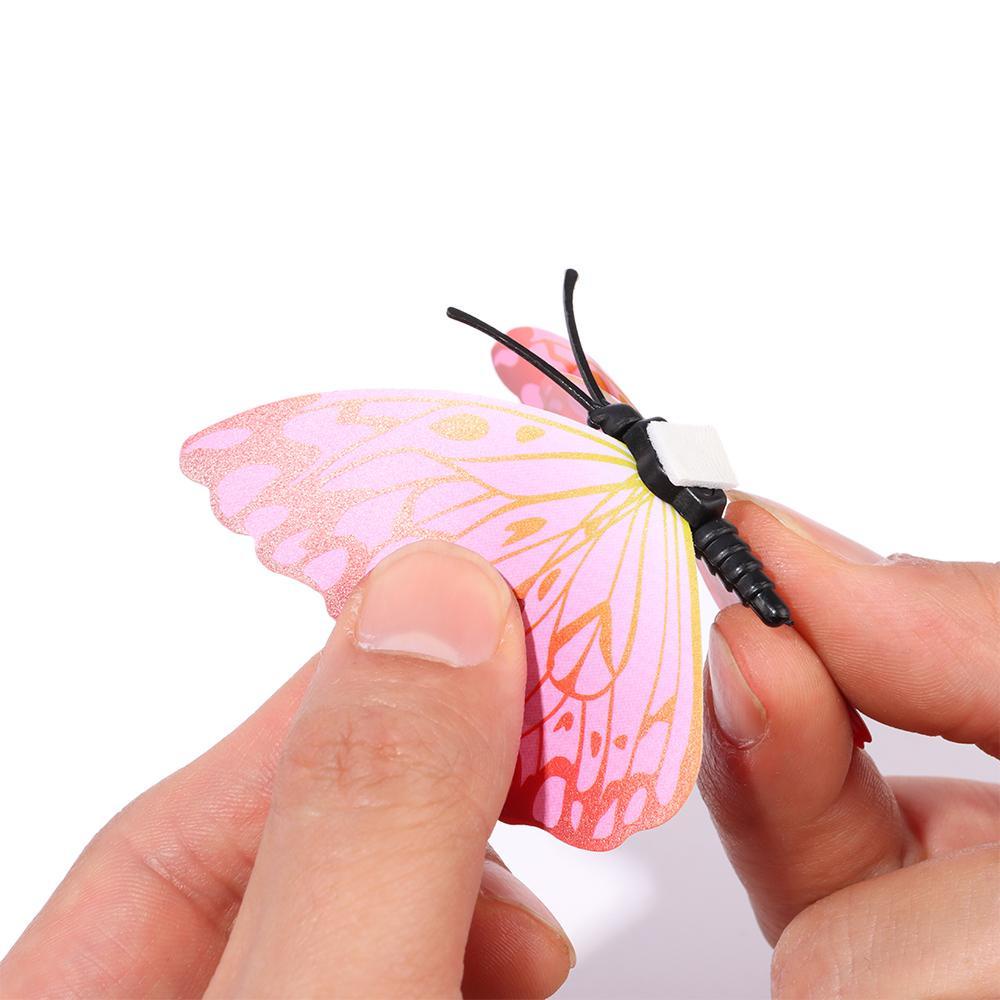 R-flower Butterfly Stiker Dinding Dekorasi Rumah 3D Removable DIY Butterflies