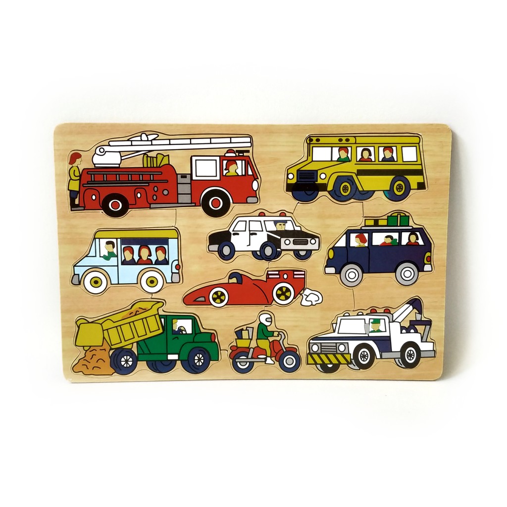 Puzzle Kayu Transportasi Darat