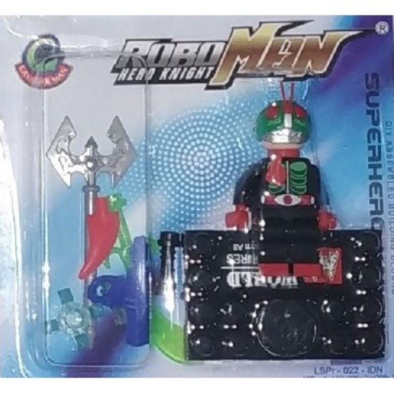 Mainan anak mini figure kamen rider belalang tempur