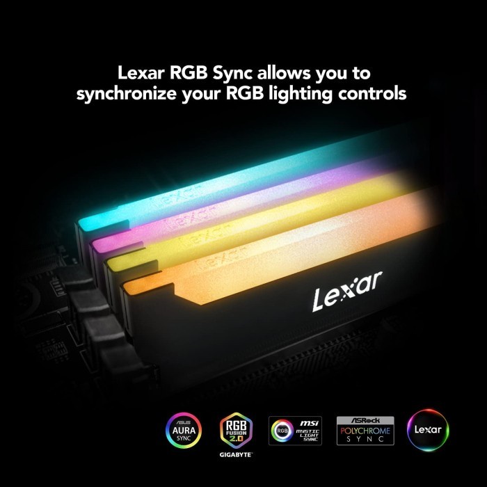 RAM Lexar DDR4 Hades OC RGB PC28800 16GB (2x8GB) 3600MHz | ARGB Sync