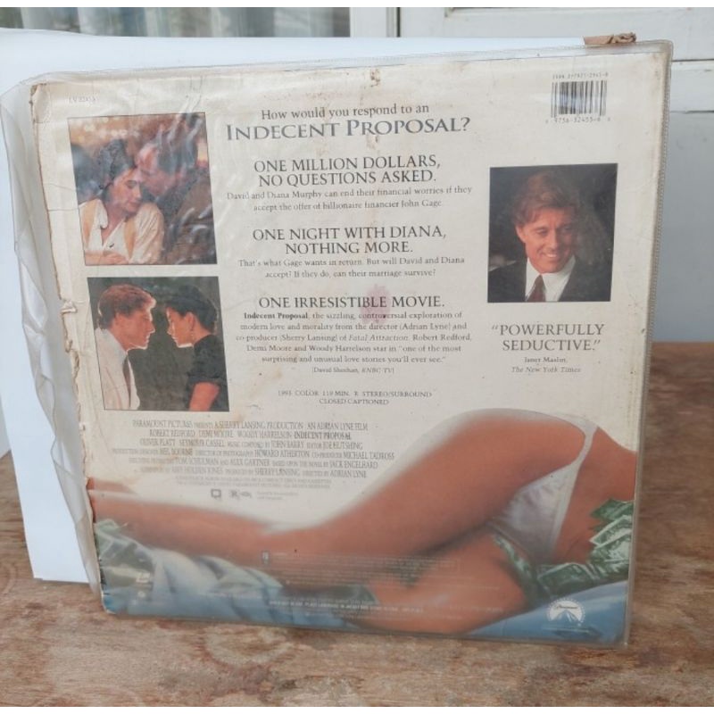 Kaset Laser disc Indecent Proposal