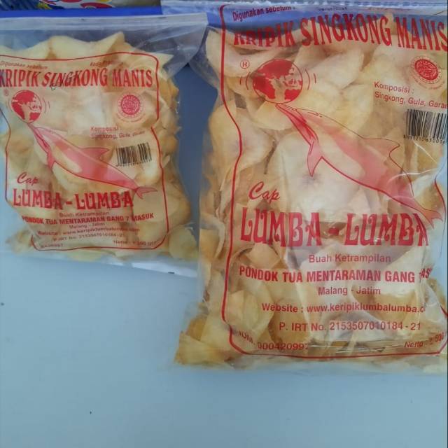 

Keripik Singkong Lumba-lumba Asin Manis 200gram