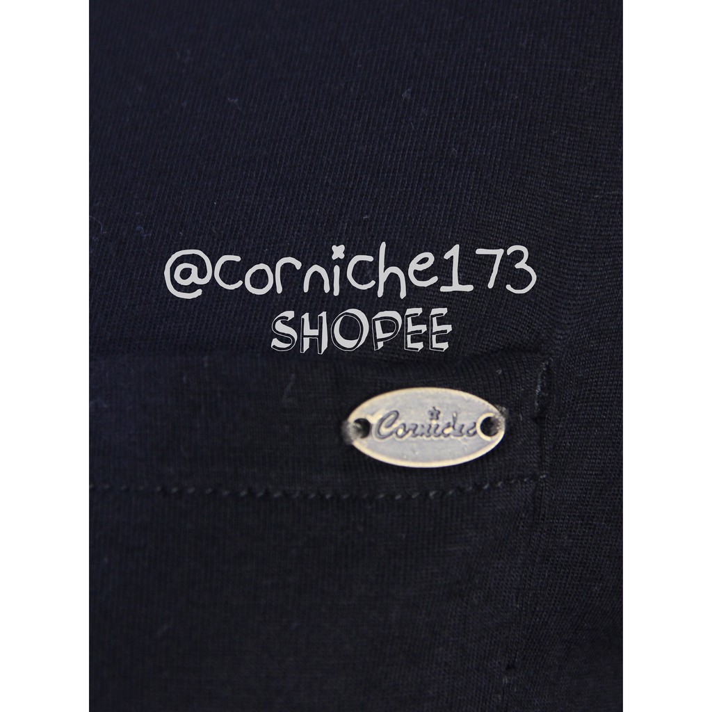 Corniche Pocket Tee Black - TV230913