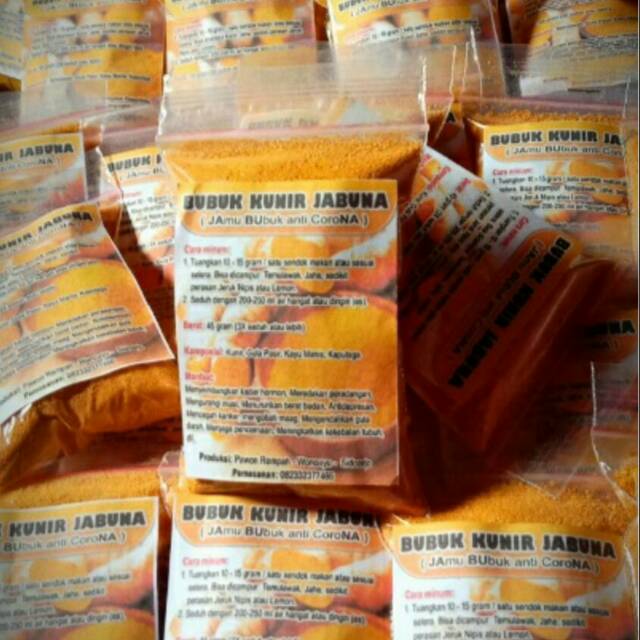 

JABUNA (jamu bubuk anti corona) Kunir/kunyit