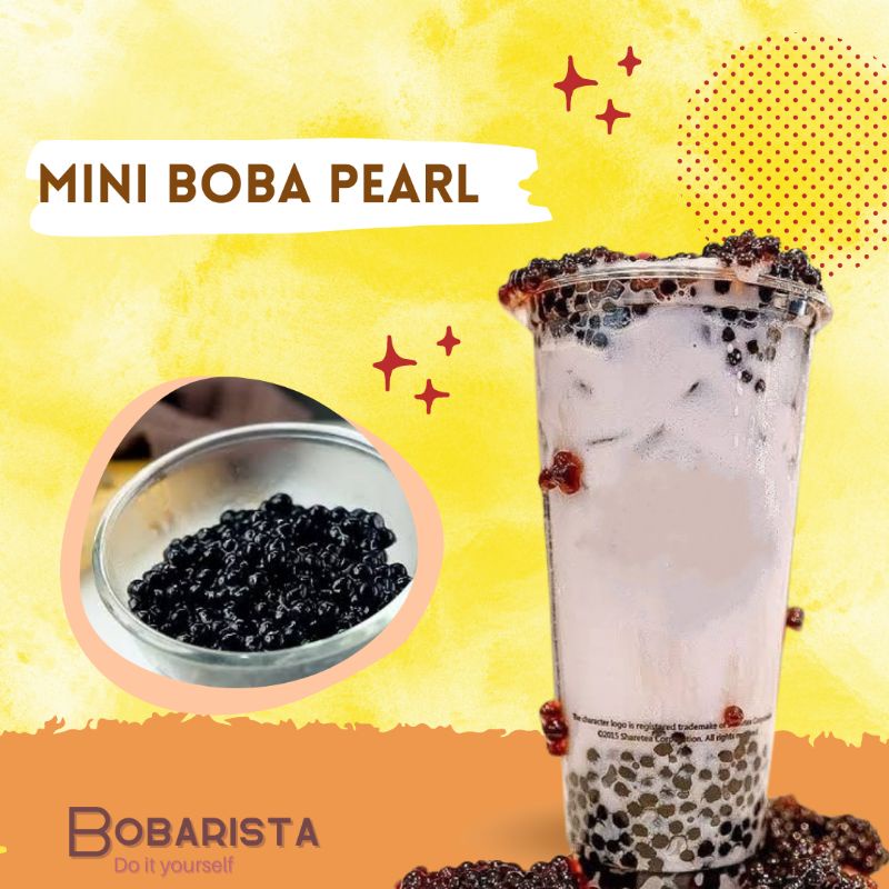

topping mini boba pearl 100gr by bobarista