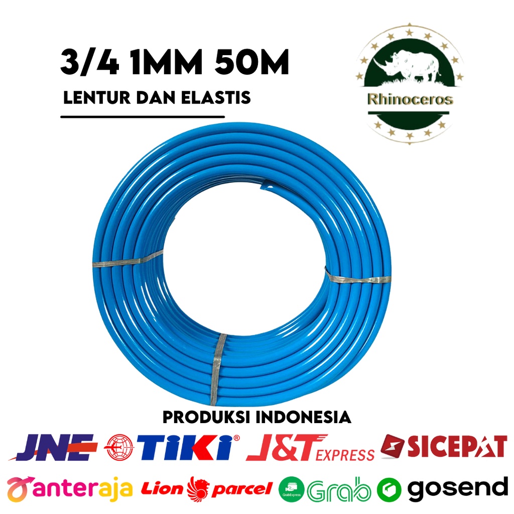 Selang Air DOP 3/4inch 1MM 50Meter Rhinoceros Selang Air Taman