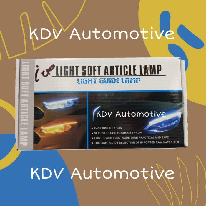 Lampu Alis Mobil / Lampu DRL Mobil / Lampu Alis 60 cm / Lampu Sein - Ice Blue [NEW Maya online shop]