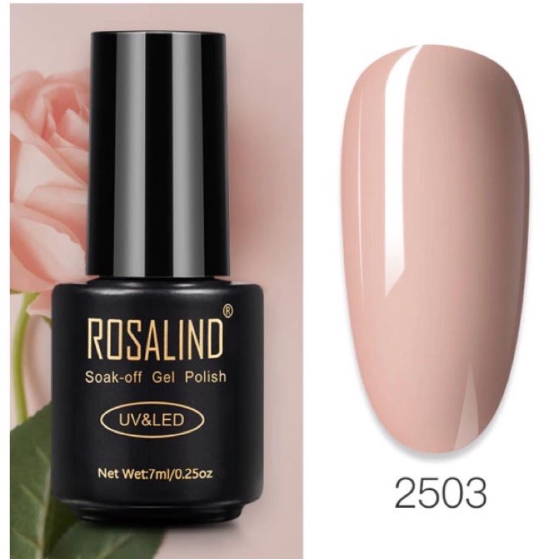 ROSALIND NUDE SERIES 7ml soak off gel polish nude color kutek gel nude tahan lama